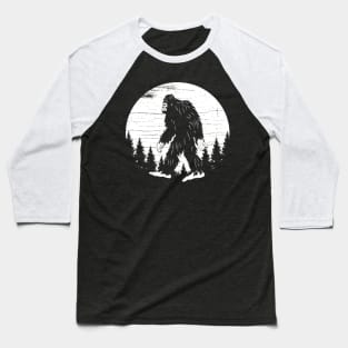Bigfoot Night Stroll Baseball T-Shirt